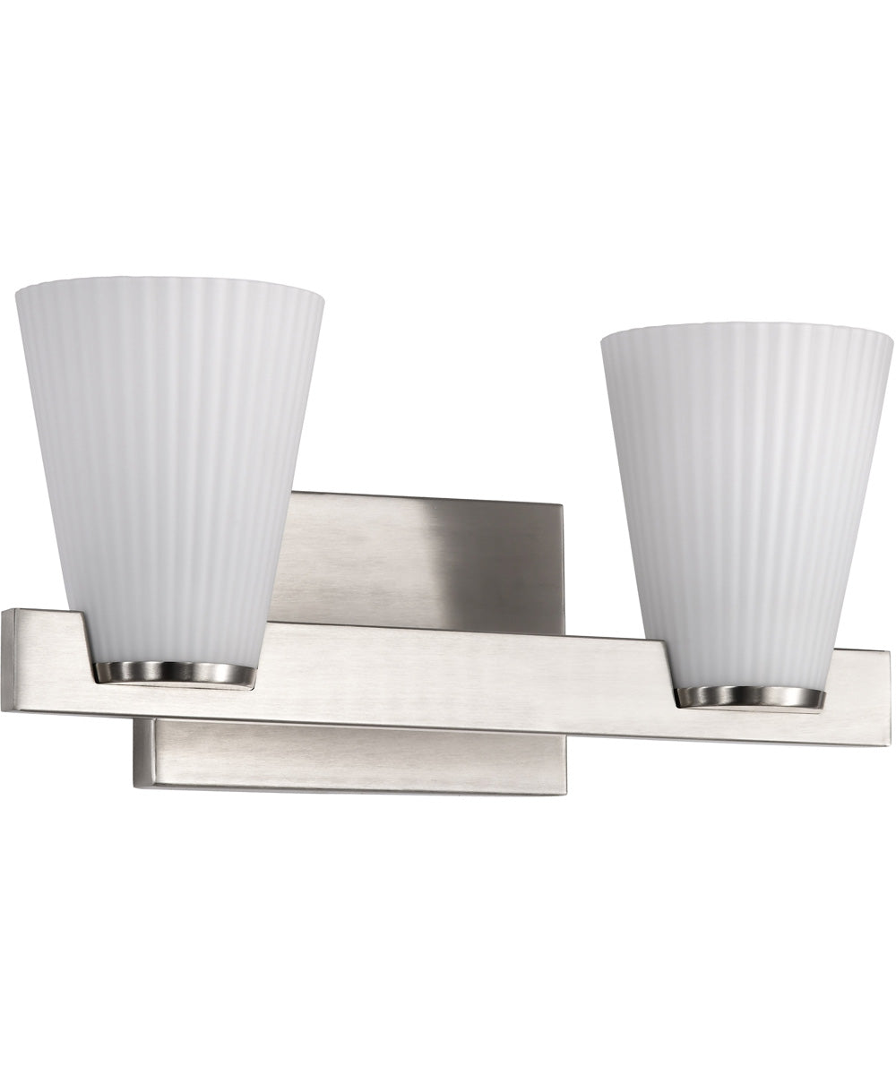 Royale 2-Light Vanity & Wall Brushed Nickel