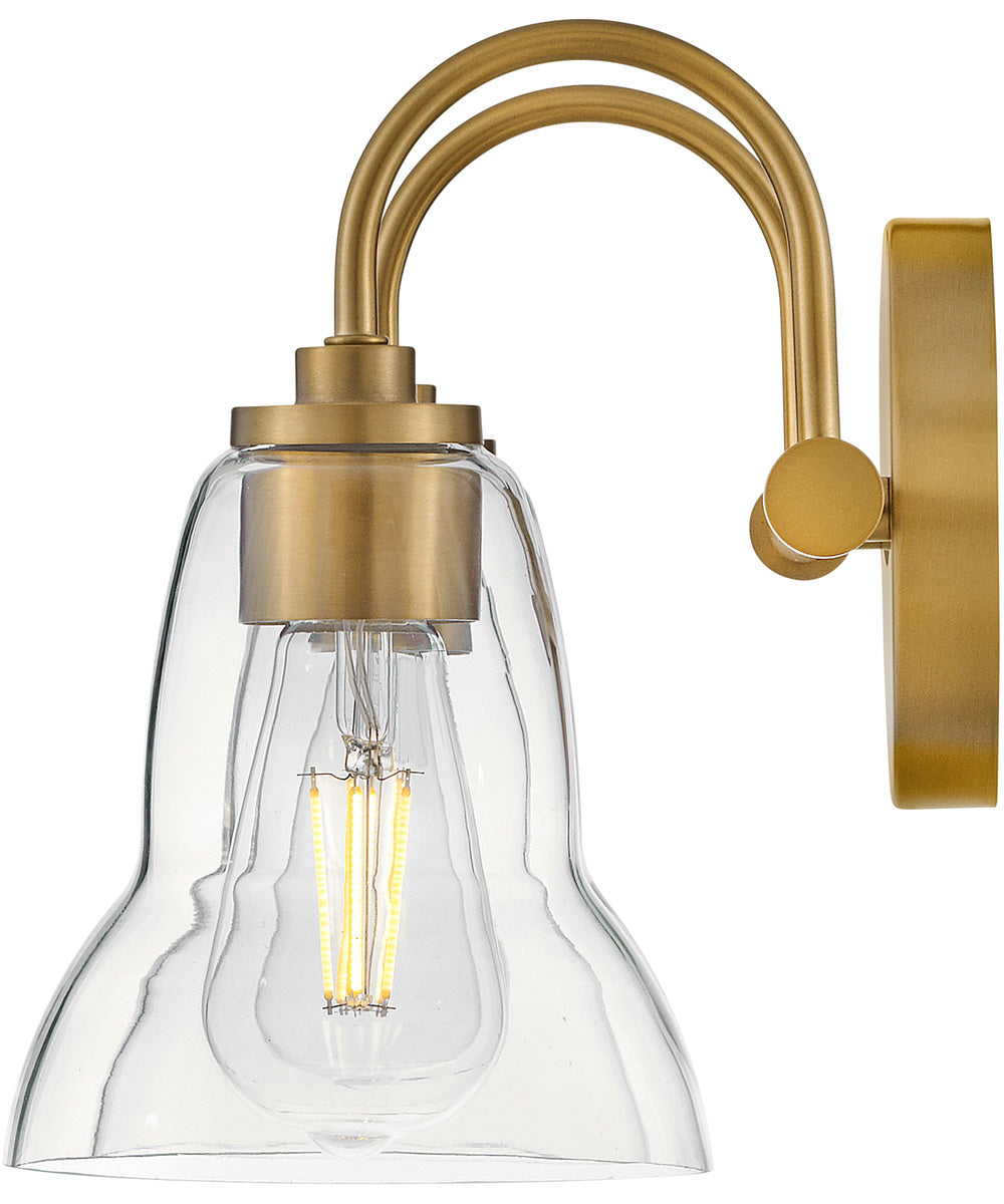 Vera 2-Light Small Two Light Vanity in Lacquered Brass