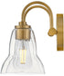 Vera 2-Light Small Two Light Vanity in Lacquered Brass