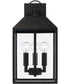 Nelson 3-Light Outdoor Wall-Lantern Black
