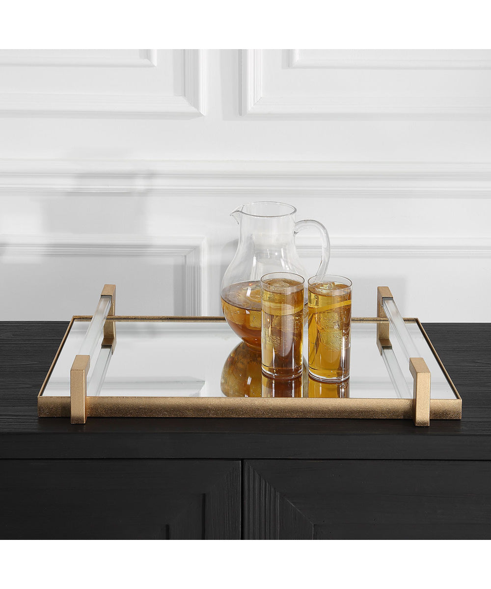 Deki Gold Mirrored Tray