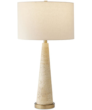 Perkins Travertine Table Lamp