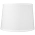 14"W x 10"H White Linen Drum Lampshade