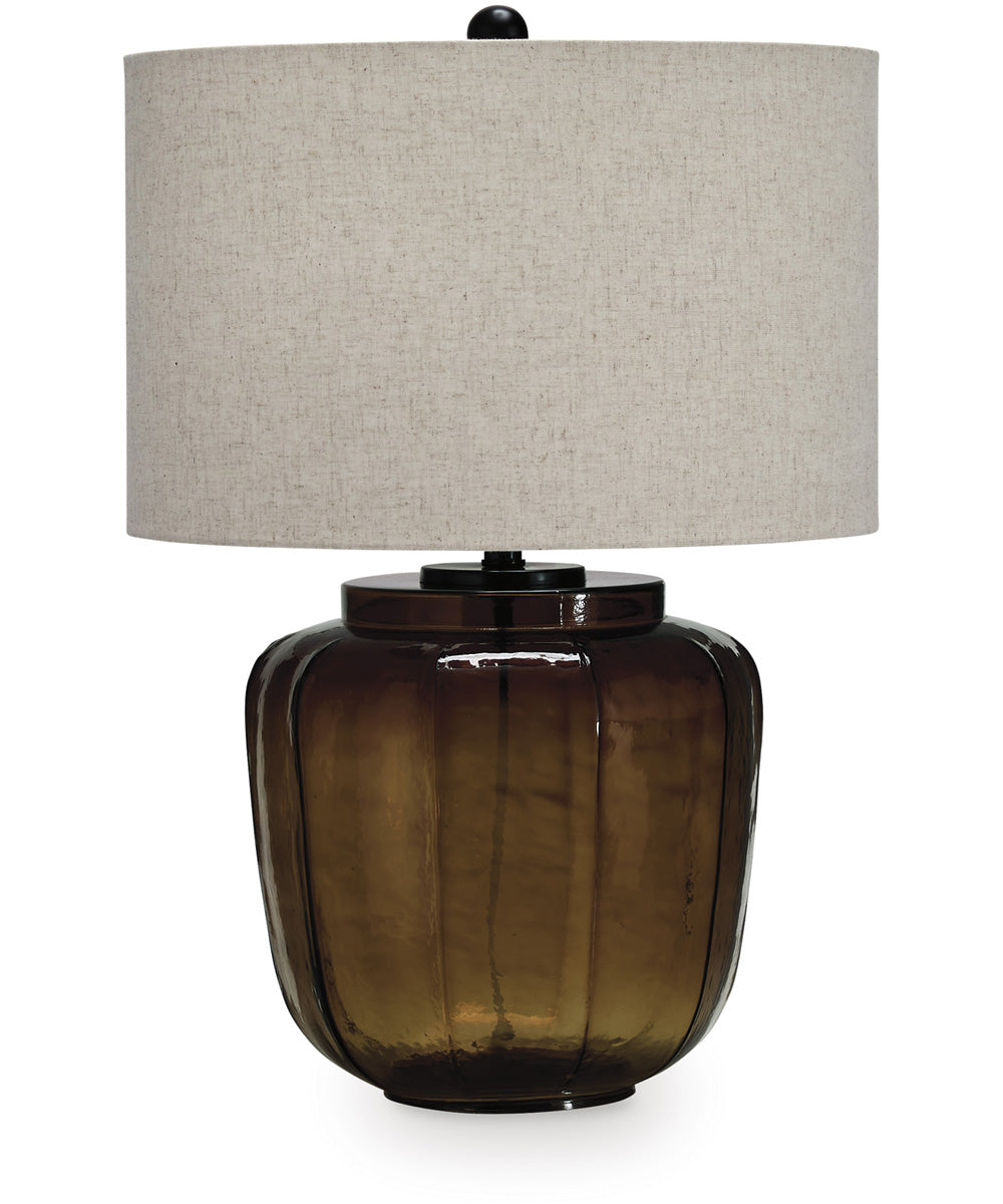 Bainmore Glass Table Lamp Amber
