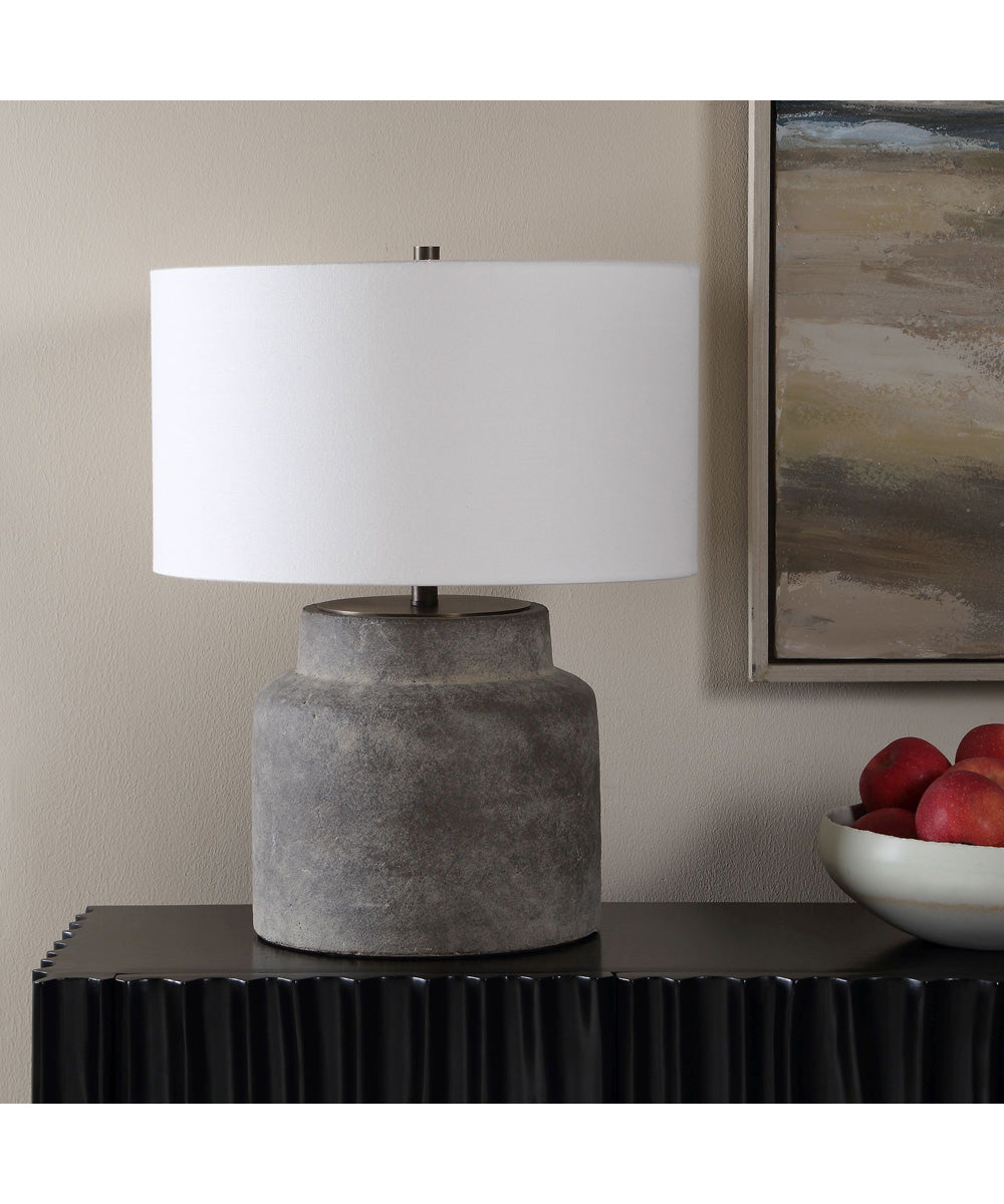 Benedet Gray Wash Table Lamp