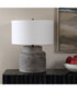 Benedet Gray Wash Table Lamp