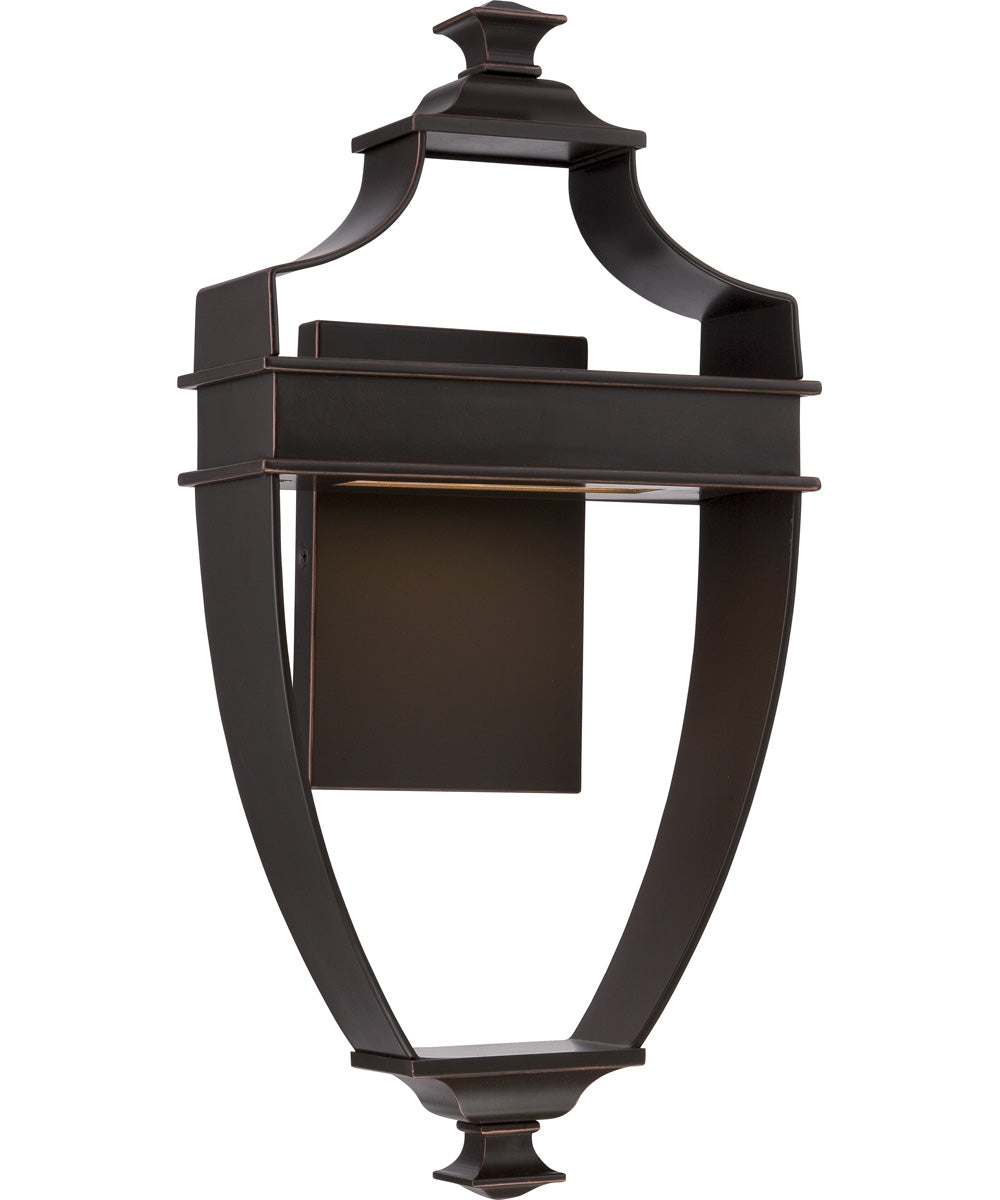 18"H Cooper 1-Light LED Outdoor Mahogany Bronze