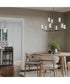 Mack 1-Light Pendant with Layered Glass Shade Matte Black