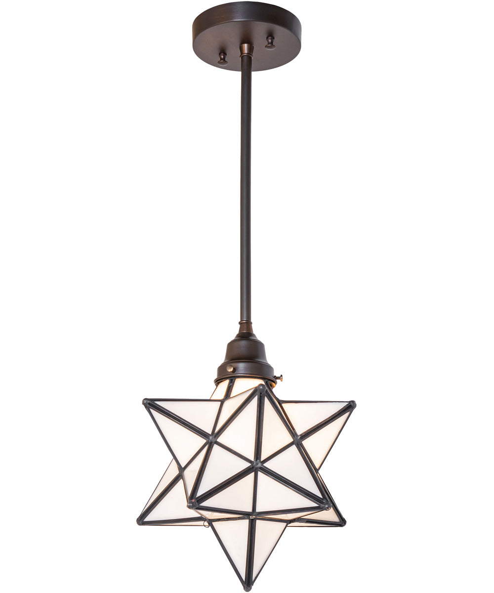 10" Wide Moravian Star Pendant