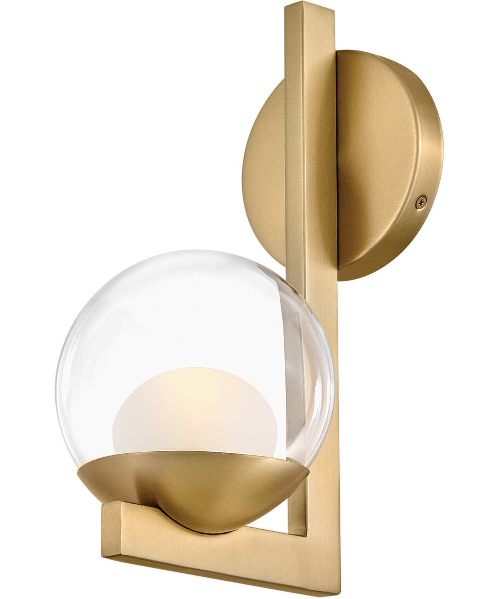 Sunni 1-Light Medium Single Light Sconce in Lacquered Brass