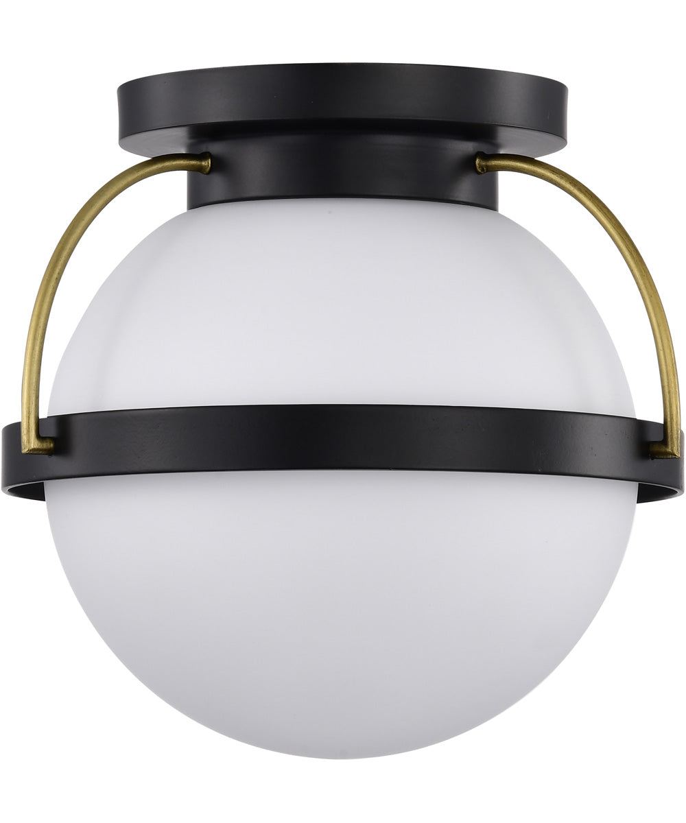 Lakeshore 1-Light Close-to-Ceiling Matte Black