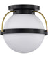 Lakeshore 1-Light Close-to-Ceiling Matte Black