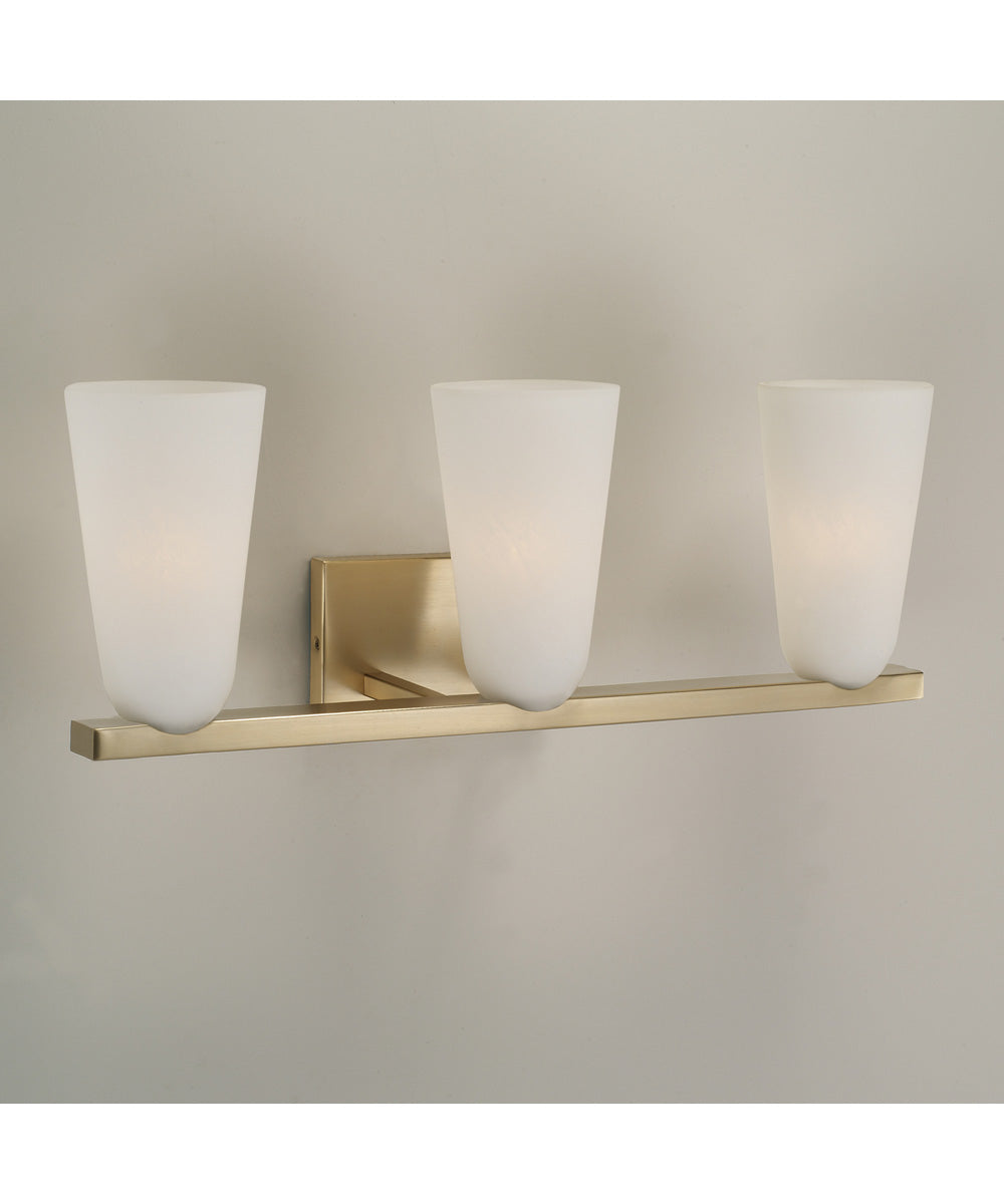 Romy 3-Light Vanity Matte Brass