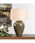Olisa Brown Green Table Lamp