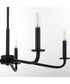 Rutherford 5-light Chandelier Matte Black