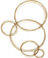 Golden Bubbles Metal Wall Decor