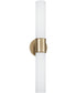 Parson 2-Light Sconce Matte Brass