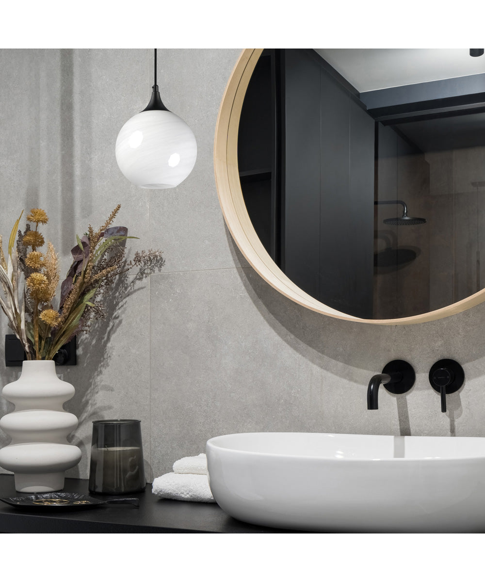 Neve Single Pendant Black