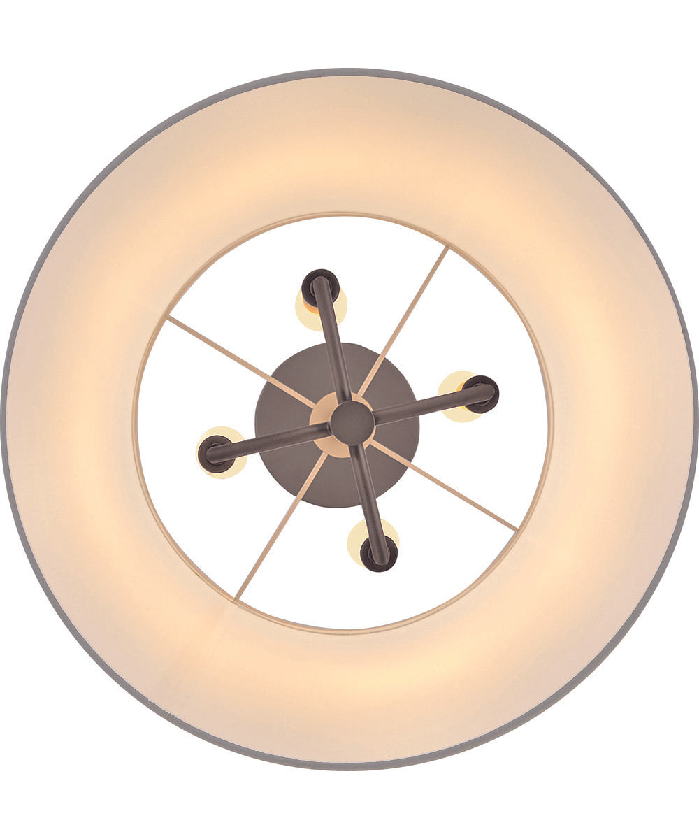 Clive 4-Light Large Tapered Pendant in Slate Bronze