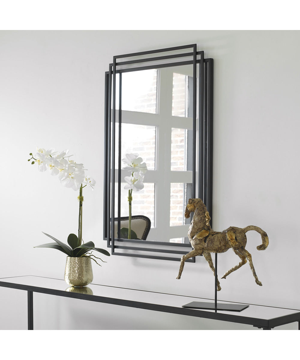 Amherst Black Iron Mirror