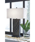 Bartlen Poly Table Lamp Black/Gold