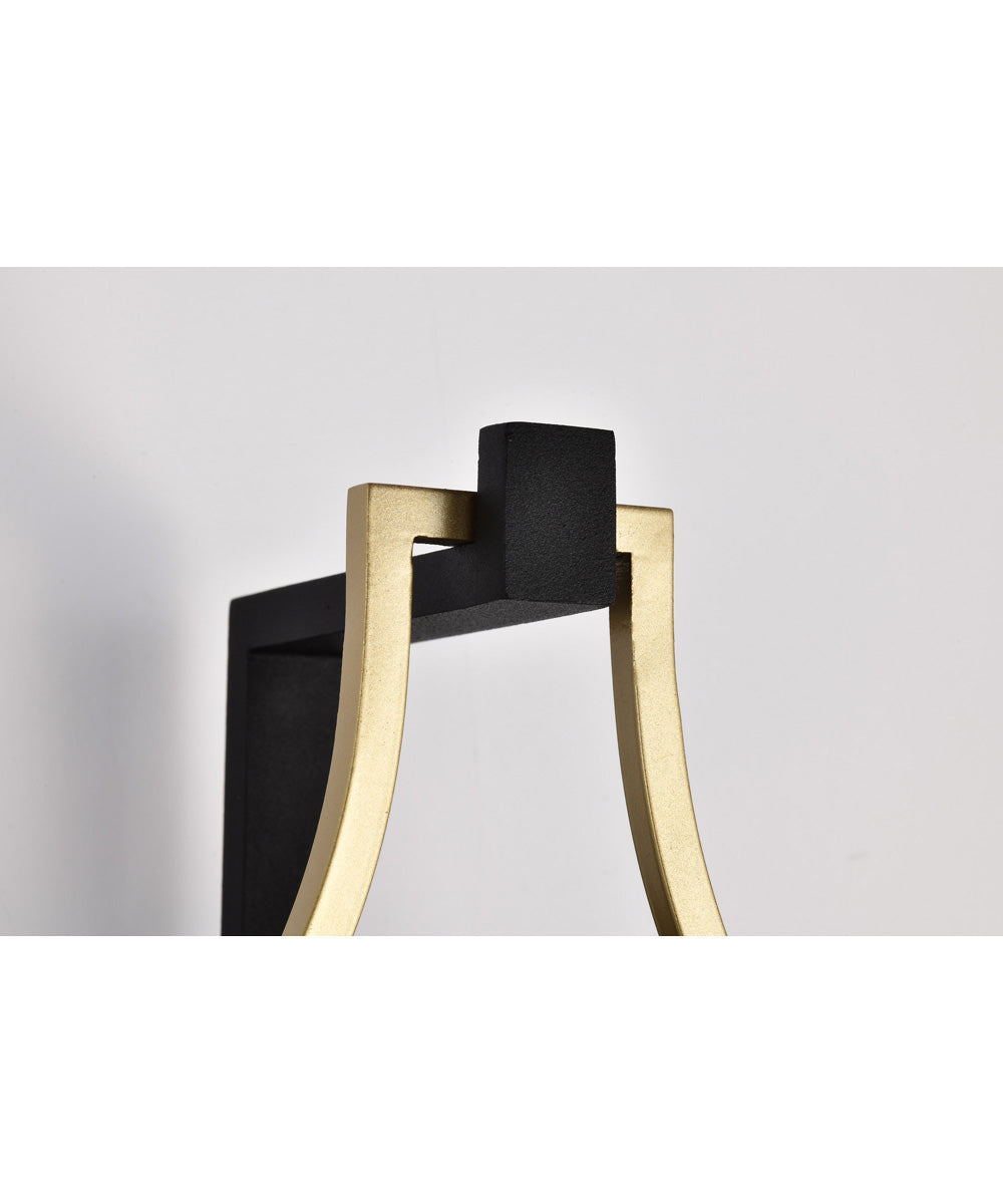 Holden 1-Light Outdoor Black / Gold