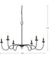 Canebrake 6-Light Chandelier Light Matte Black
