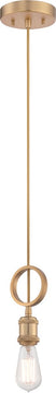 5"W Paxton 1-Light Pendant Natural Brass