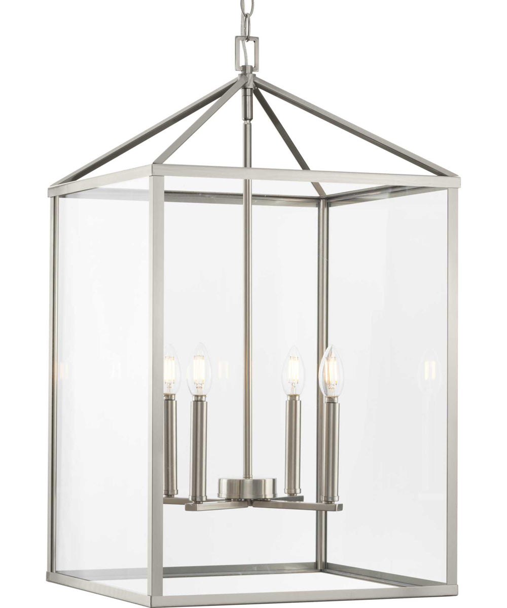 Hillcrest 4-Light Transitional Hall & Foyer Light Brushed Nickel