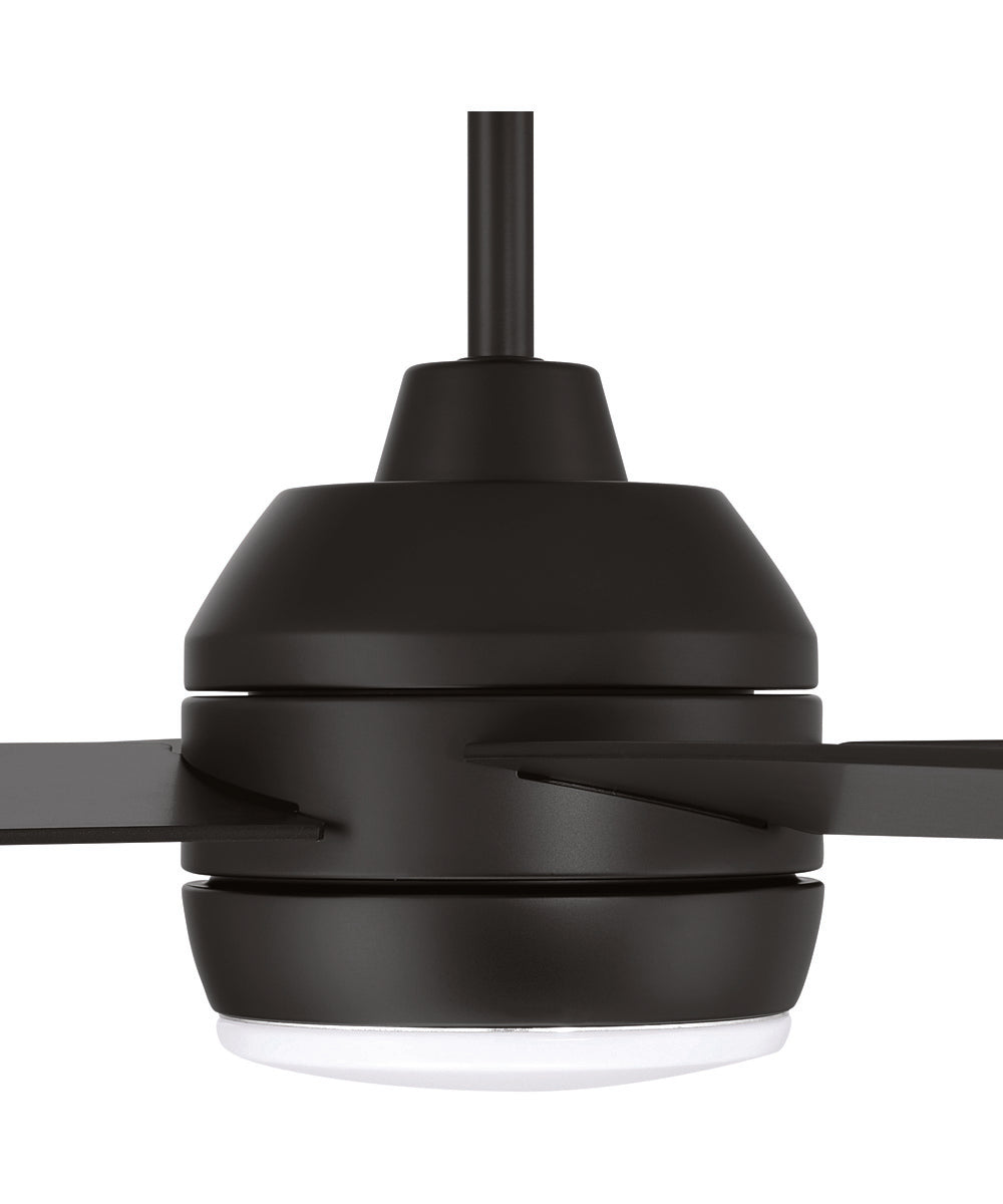 Kelsey 52" 4-blade Indoor Ceiling Fan 1-Light Fan Flat Black