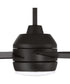 Kelsey 52" 4-blade Indoor Ceiling Fan 1-Light Fan Flat Black