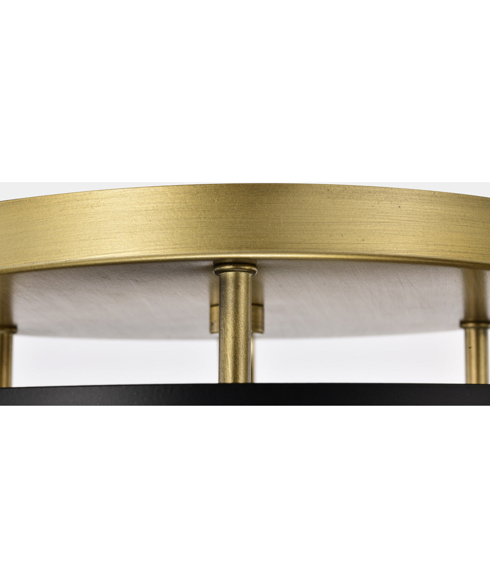 Altos 3-Light Close-to-Ceiling Matte Black