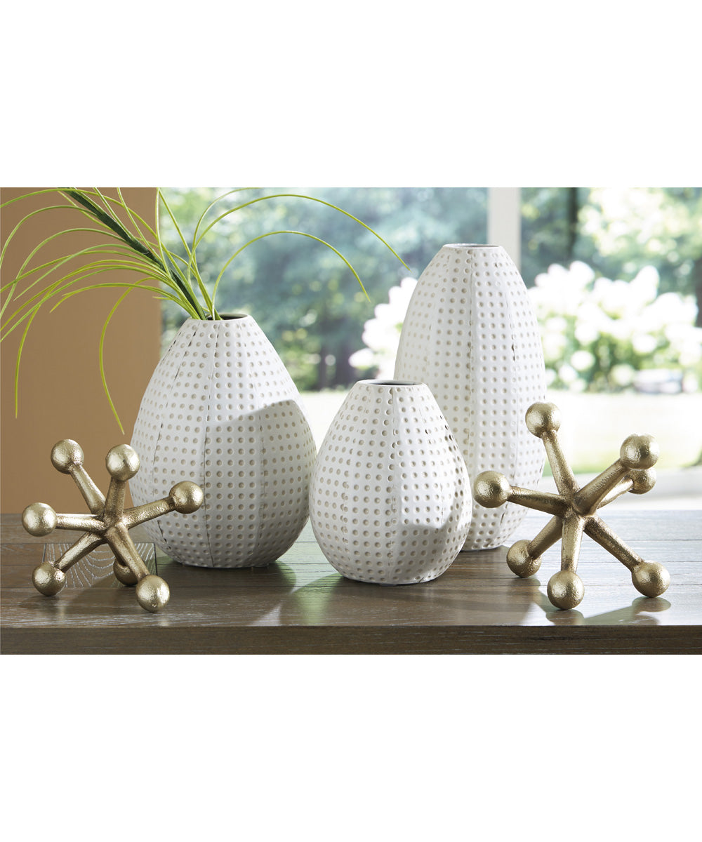 Azerton Accessory Set Set of 5 White/Gold