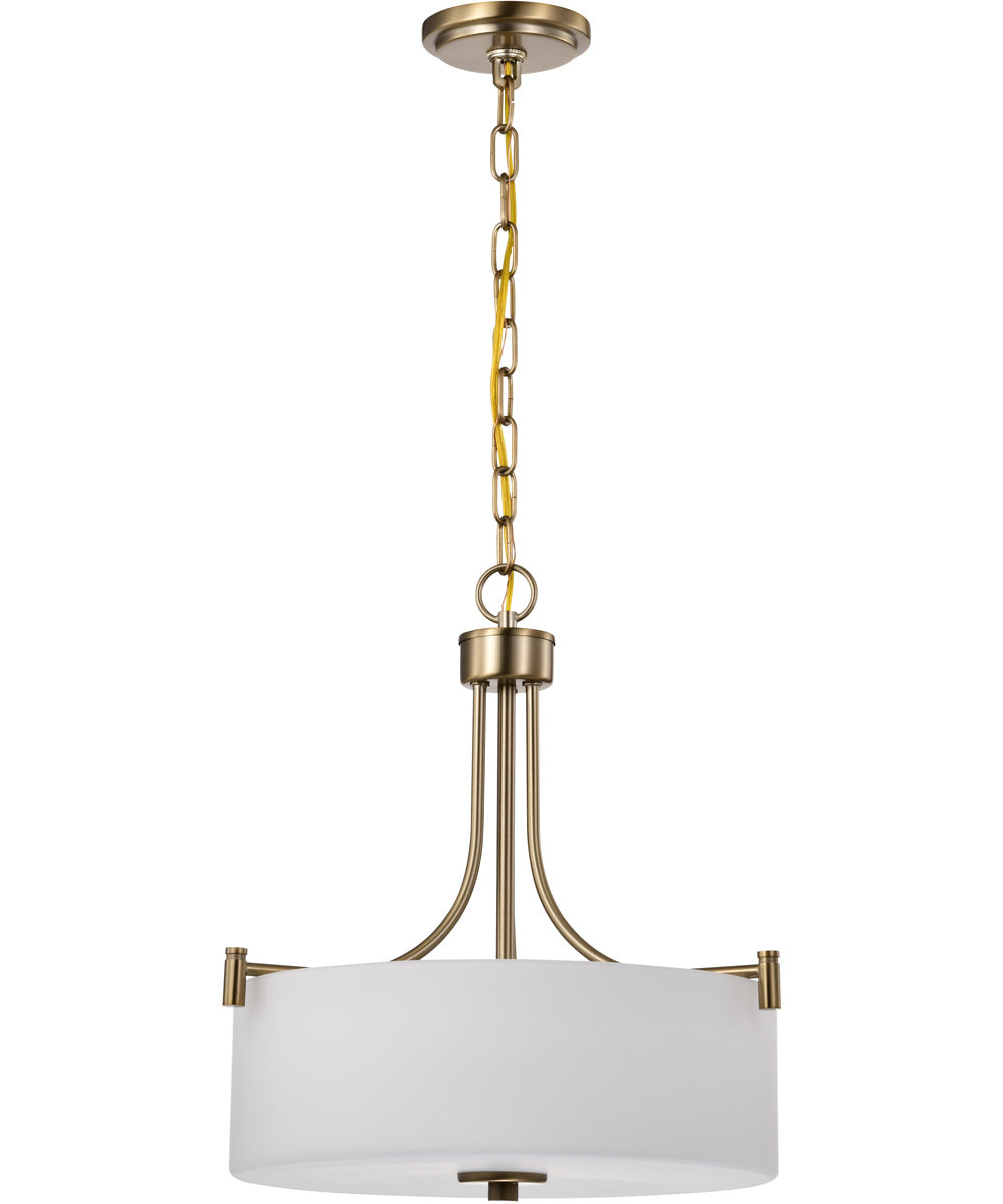 Liam 3-Light Pendant Burnished Brass