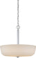 18"W Willow 4-Light Pendant Polished Nickel