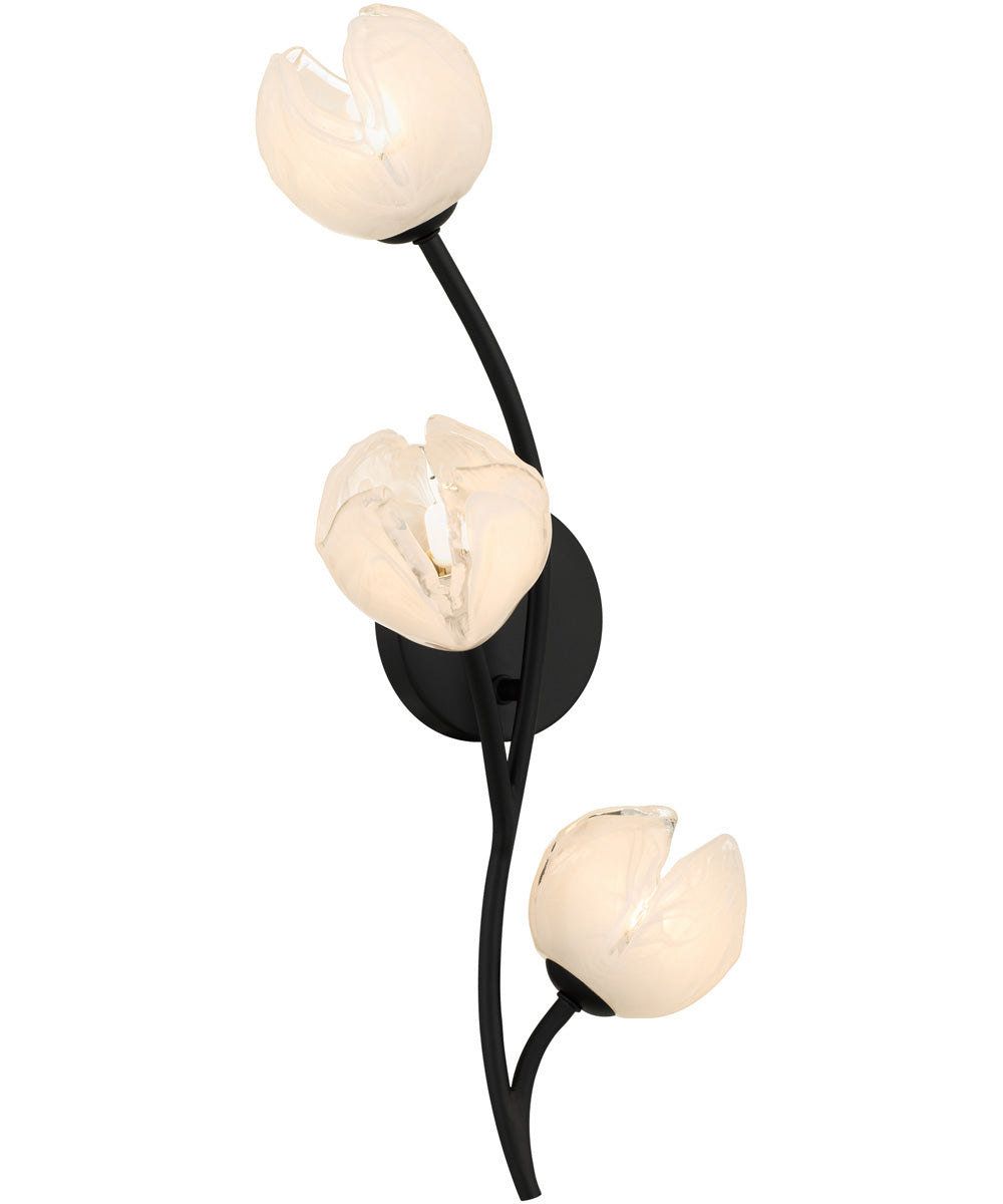 Walker 3-light Wall Sconce Matte Black