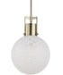 Huch 1 Light White Glass Pendant