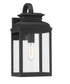 Milton 1 Light Wall Lantern Black