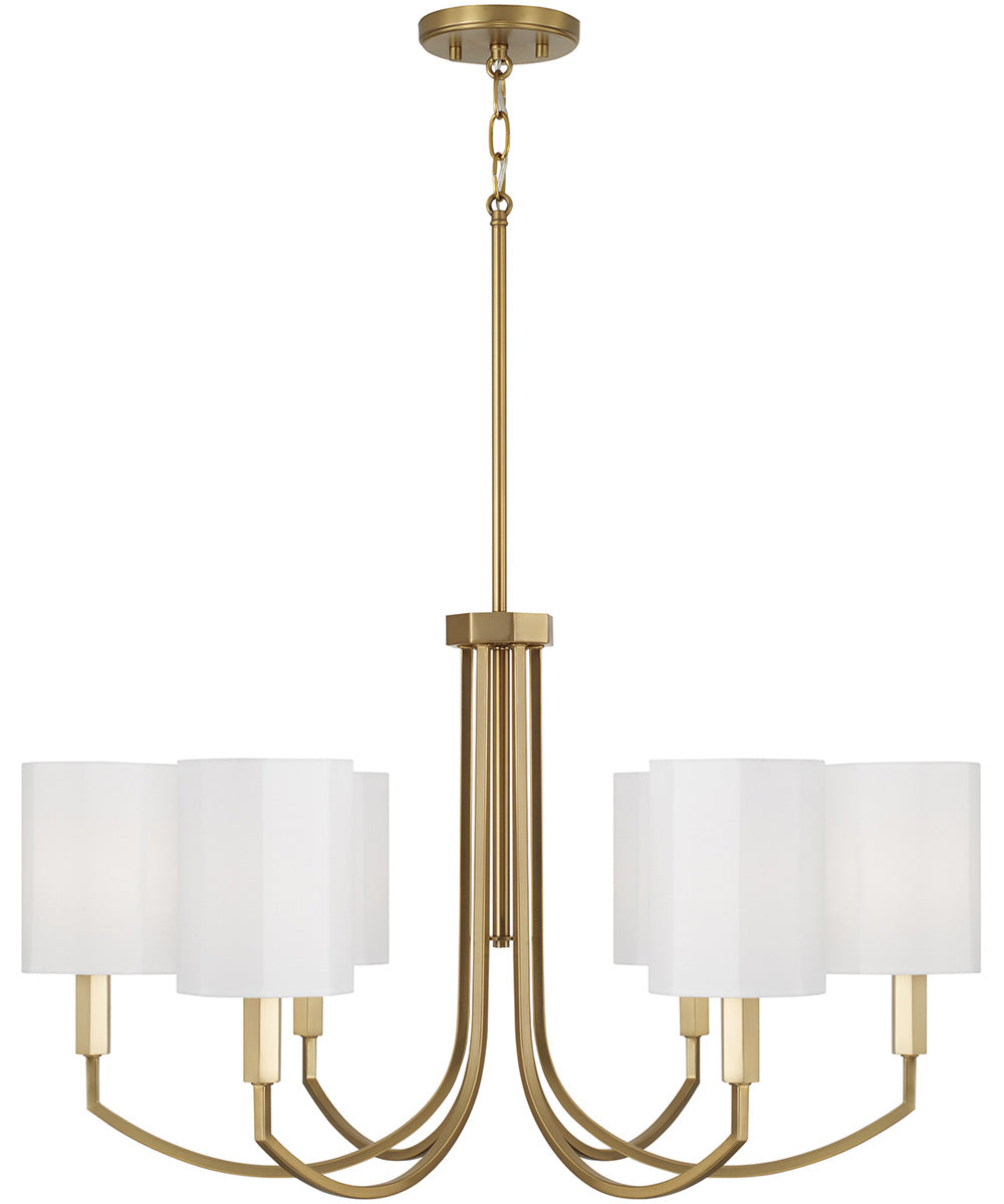 Adrian 6-Light Chandelier Aged Brass