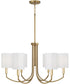 Adrian 6-Light Chandelier Aged Brass