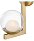 Sunni 1-Light Medium Single Light Sconce in Lacquered Brass