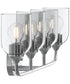 Ilia 4-Light Bath Vanity with Clear Glass Shade Polished Chrome