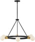 Orla 6-Light Medium Single Tier Chandelier in Black