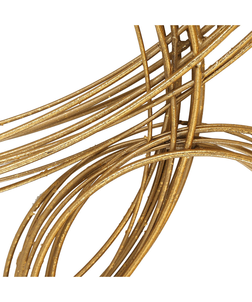 Golden Bubbles Metal Wall Decor
