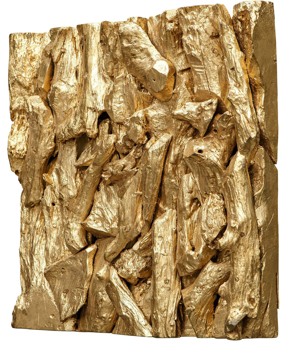 Rio Gold Wood Wall Décor