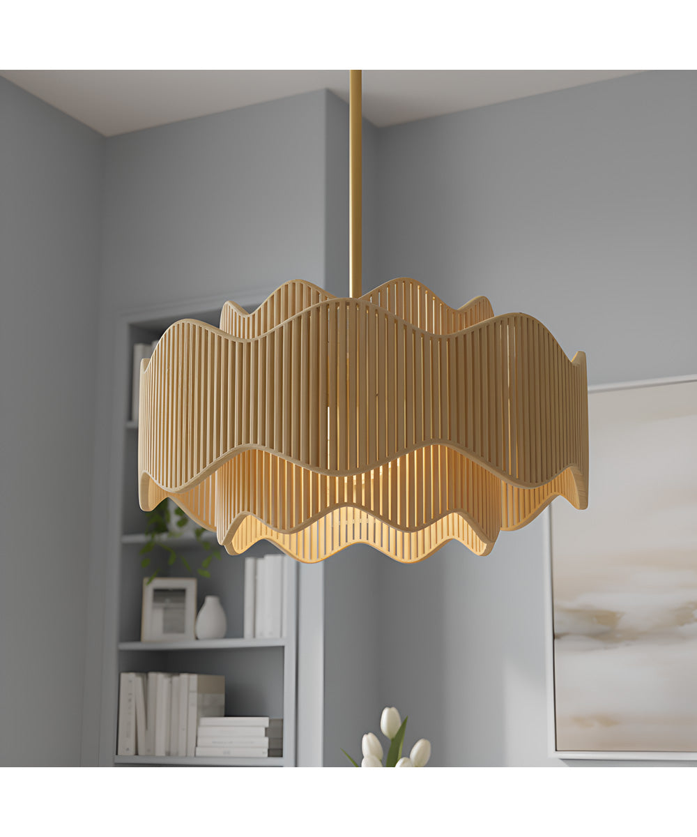 Evander 3-light Pendant Brushed Gold
