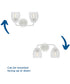 Quillan 2-Light Transitional Bath & Vanity Light White Plaster