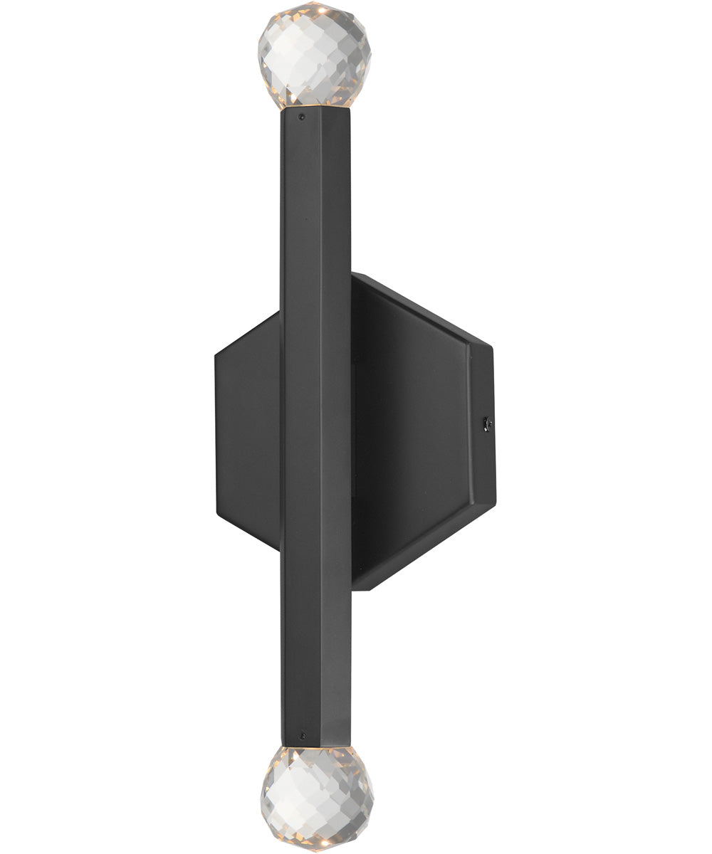 Allumettes 2-Light LED Wall Sconce Black