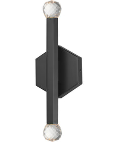 Allumettes 2-Light LED Wall Sconce Black