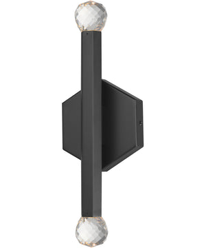 Allumettes 2-Light LED Wall Sconce Black